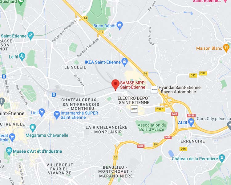 Carte Gmap MPPI St Etienne